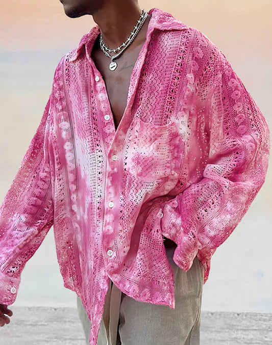 Designer Floral Linen Blend Shirt (US Only)