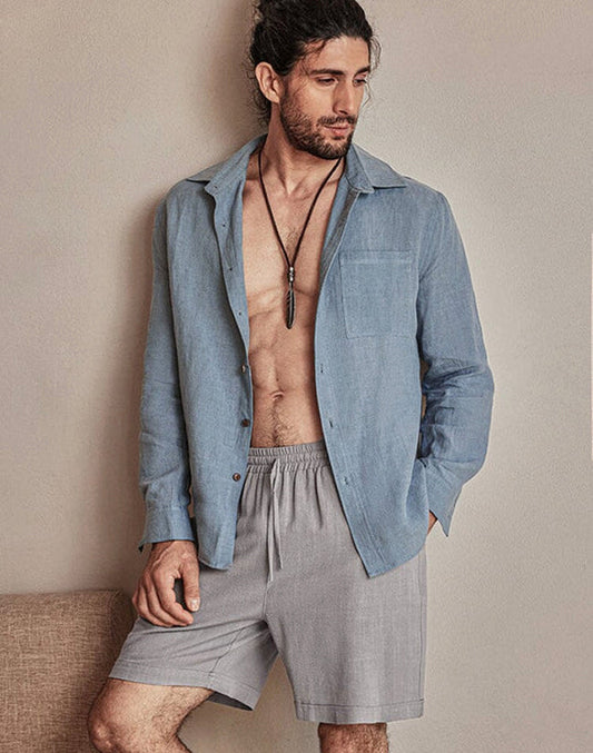 Casual Lightweight Henley Shirt (US Only)